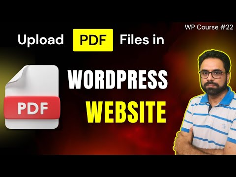 How to Embed PDF in WordPress | Upload PDF Files to Website | Robin Mehta