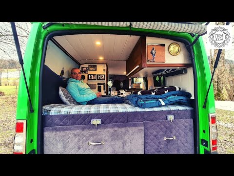 Baker is living in the van full-time for 2 years - despite a job that is tied to a specific location