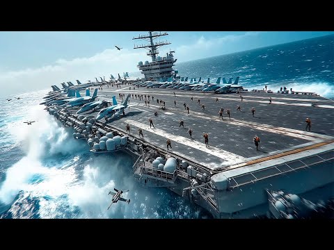 Why MONSTROUS WAVES can't sink the US Navy's BIGGEST aircraft carrier