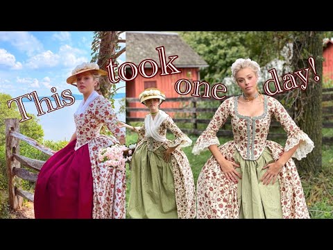 Making An 18th century gown IN ONE DAY