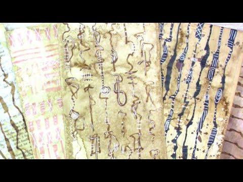 Mark Making With Chiseled Pens~Mark Making Series #1