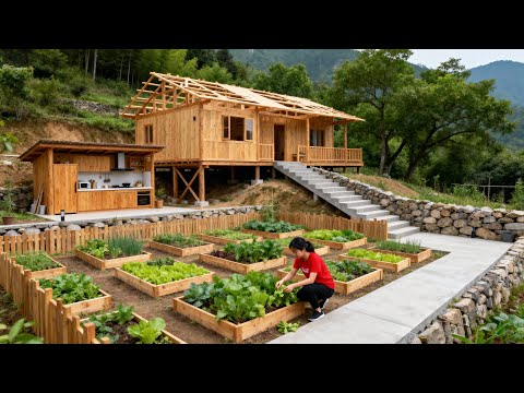 Woman Transforms Barren Land into Dream Farm in 2 Years - Living Self-Sufficiently