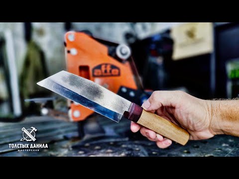 Делаю нож в японском стиле на гриндере AFFE.