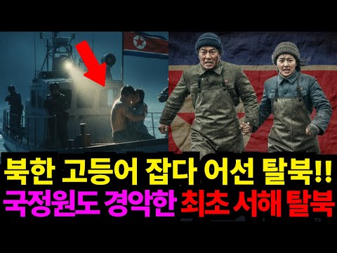 북한 고등어 잡다 어선탈북!! 국정원도 경악한 최초 서해 탈북