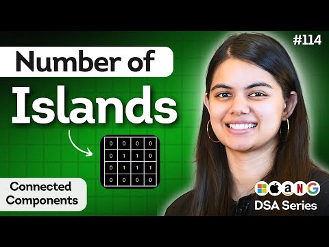 Number of Islands | Connected Components in Matrix | Leetcode 200