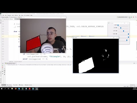 Real time shape detection - Opencv with Python 3