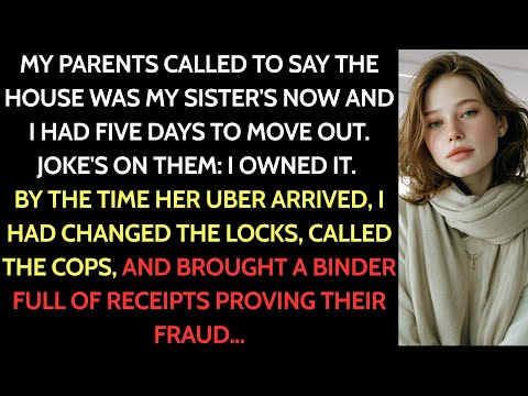 My Parents Said “Move Out—It’s Your Sister’s House Now.” But I Owned It. And I Had Receipts.