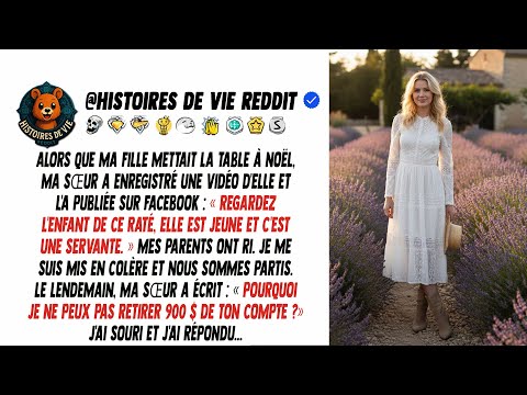 Pendant que ma fille mettait la table de Noël, ma sœur a filmé une vidéo où elle...