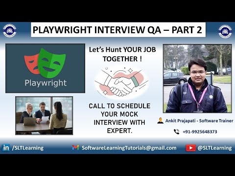 Playwright Interview Question & Answers - Part 2 (Latest - Most Asked) By SLT Learning