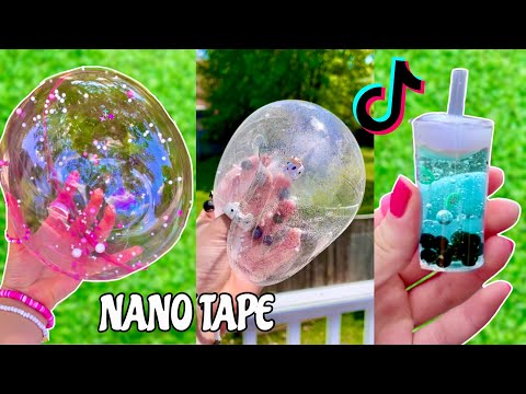 NANO TAPE CRAFTS & SQUISHY! 🫧✂️  How to Make a DIY Nano Tape Bubble Compilation