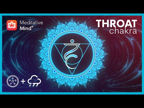 Throat Chakra Healing Music + Rain 🌧️ | Hang Drum Vibes | Dissolve Subconscious Fears,Ultra Positive
