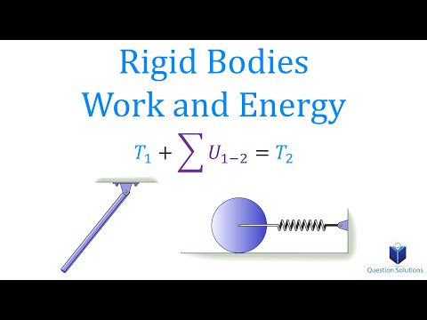 Rigid Bodies Work and Energy Dynamics (Learn to solve any question)