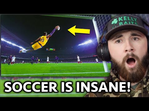 AMERICAN Reacts to 10 CRAZIEST Saves In Football History!! *CRAZY*