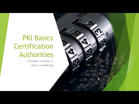 PKI Basics I - Certification Authorities