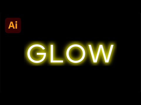 Create A Glowing Effect In Adobe Illustrator | NEON Effect | Adobe Illustrator Tutorial.