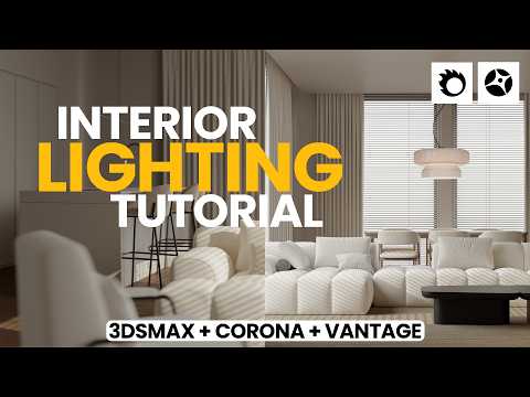 Realistic Interior Lighting Tutorial in Chaos Vantage for Corona Users