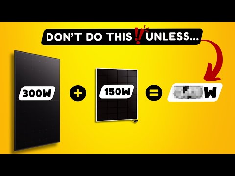 How to connect 2 solar panels with different wattages?