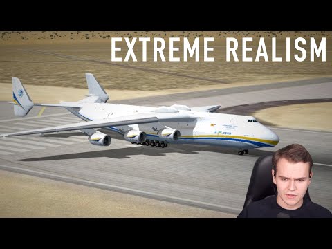 SUPER REALISTIC AN225 Flight Simulator - I'm Too Stupid To Fly It