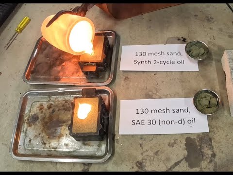 DIY oil-based casting sand