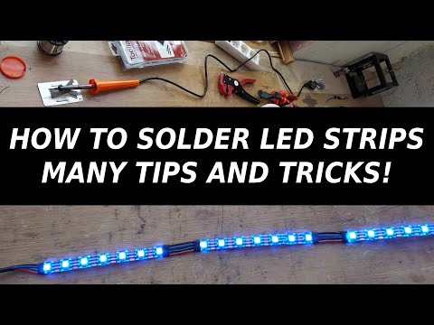 DIY - How To Solder LED strips - Many Tips And Tricks - Clean And Secure Connections!