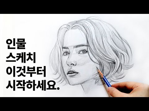 Face sketch, character drawing class