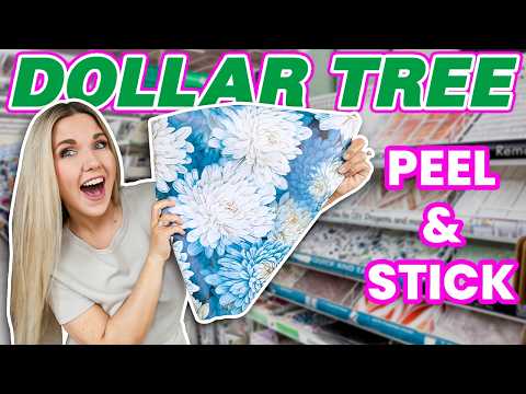 The genius way I used the new DOLLAR TREE peel & stick wallpaper