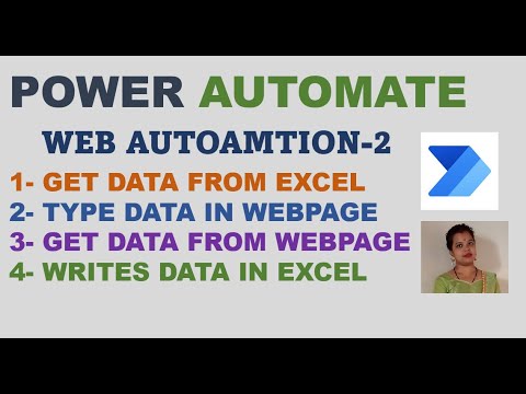 Power Automate Web Automation | Type Data from Excel To Web Page | Get Data From Web Page to Excel