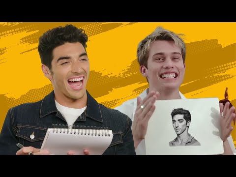 taylor zakhar perez and nicholas galitzine being cute and funny for 9 minutes