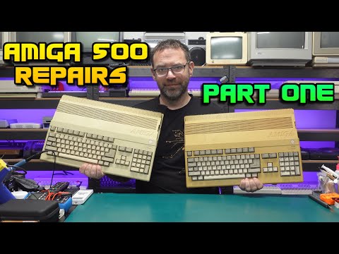 Amiga 500 Repairs Part 1 - disk drives and keyboards