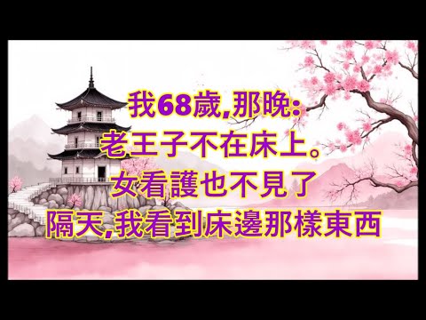 我68歲，那晚：老公不在床上，女看護也不見了，隔天，我看到床邊那樣東西…