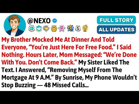 My Brother Mocked Me At Dinner And Told Everyone, “You’re Just Here For Free Fo— Best Reddit Stories