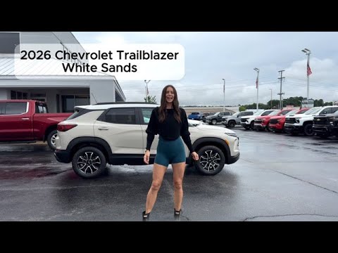 Car tour of the 2026 Chevrolet Trailblazer in White Sands