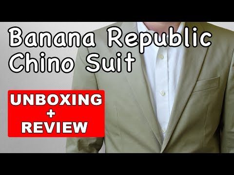 Banana Republic Chino Suit Unboxing & Review