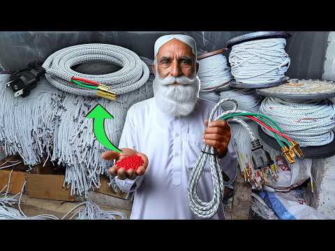 This Factory Process Turns Plastic Pellets into Life-Saving Heat-Resistant Wires - Amazing Process