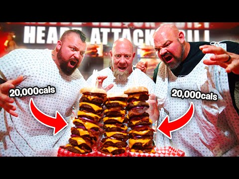 EAT This Burger or get SPANKED!? | 22,000 CALORIES!!!