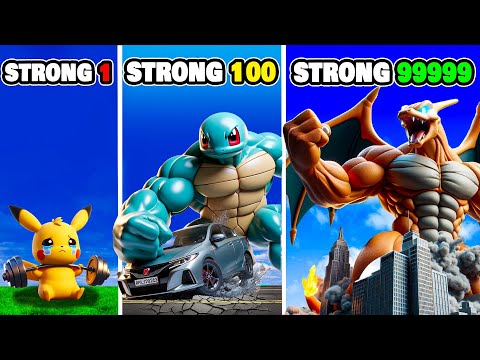Pokémon get Stronger with EVERY PUNCH in GTA 5