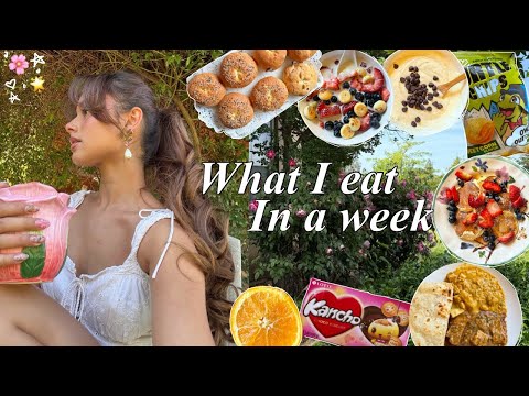 what i eat in a week🍯🌸 (at home meals+busy days)