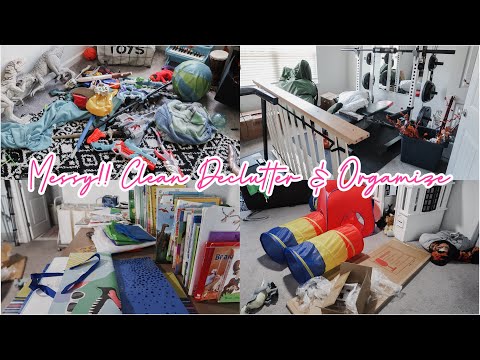 MESSY!! CLEAN, DECLUTTER & ORGANIZE | MESSY HOUSE TRANSFORMATION | REAL LIFE MESS
