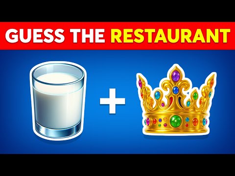 Guess The Word by Emoji - Food and Restaurant Edition 🥛👑 Quiz Dino