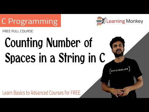 Counting Number of Spaces in a String in C || Lesson 68 || C Programming || Learning Monkey ||