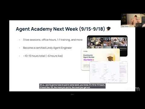 Lindy Agent Academy: Build Your First 2 Agents 📈