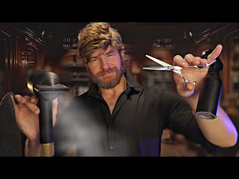 [ASMR] The Perfect Sleep Haircut & Traditional Shave Doesn't Exis... ✂️[4K]