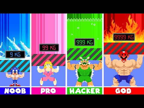 What If Every Seed Makes Mario Growing Up to Nood vs Pro vs Hacker  | Good Mario