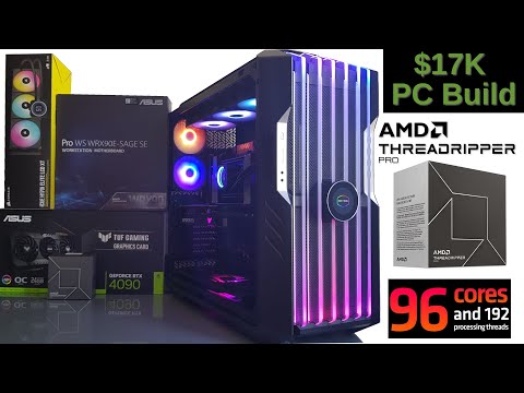 AMD Threadripper 7995WX Pro PC Build and Benchmark Tests