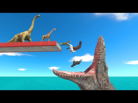 Escape Or Become A Meal For The Mosasaurus - Animal Revolt Battle Simulator