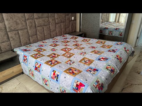 Шью лоскутное покрывало на ватине размер 2х2.4 м