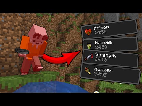 Minecraft, But Taking Damage Gives A Potion Effect