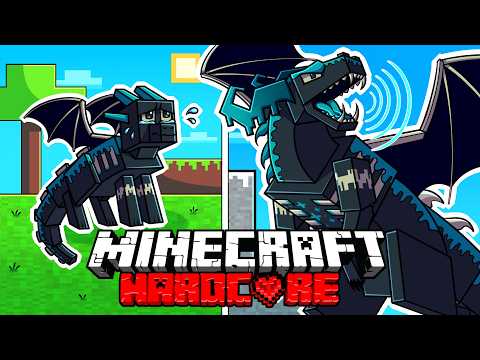 I Survived 100 DAYS as a WARDEN DRAGON in HARDCORE Minecraft!