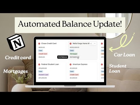 How To Use Notion For Loan Debt Payoff Tracking | Student Loans, Car Loans, Mortgages