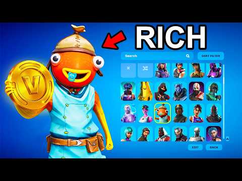 POOREST to RICHEST 9 Year Old in Fortnite!